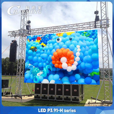 Publicidad Exhibición LED al aire libre Armario impermeable P3.91 Mantenimiento frontal
