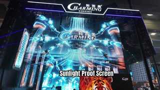 Pantalla transparente de LED para exteriores