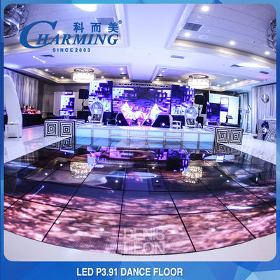 Panel de pantalla de azulejos de suelo IP65 LED a prueba de agua    RGB Color completo 3840Hz, ideal para espectáculos de baile de maleza