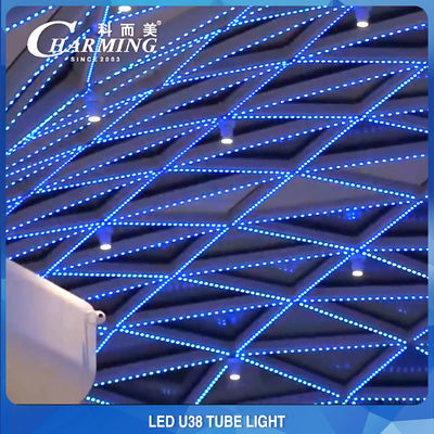 Material al aire libre impermeable de la aleación de aluminio de la luz del tubo de U38 RGB LED
