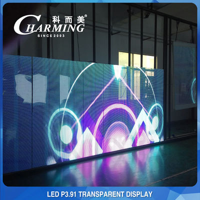 La pantalla LED transparente de 16 bits de la aleación de aluminio, SMD2020 LED ve a través de la pantalla