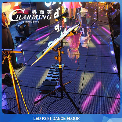 CE video inductivo del BIS de la durabilidad de Dance Floor RGB HD IP65 del piso de P3.91 LED alto