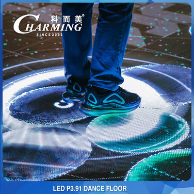 CE video inductivo del BIS de la durabilidad de Dance Floor RGB HD IP65 del piso de P3.91 LED alto