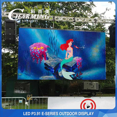 Exhibición de pared video de alquiler al aire libre del LED P3.91 200W 1920HZ-3840HZ