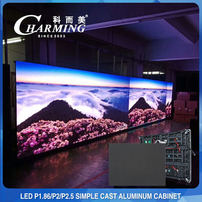pantalla LED fija interior P1.53 P1.86 P2 de la pared video 3840HZ multiescena