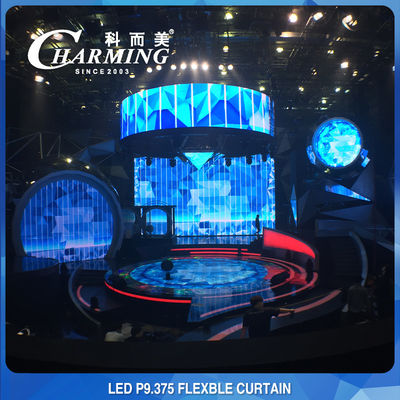 El panel de pantalla LED flexible ultraligero de 135 W, pared de video impermeable de la flexión LED
