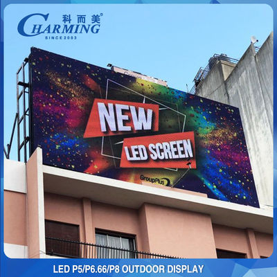 prenda impermeable video al aire libre de la pared de 1200W P5 P8 LED para hacer publicidad