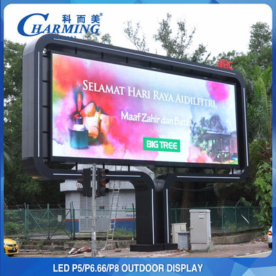 SMD2525 que hace publicidad de la prenda impermeable video al aire libre de la pantalla P4 P5 P8 de la pared LED