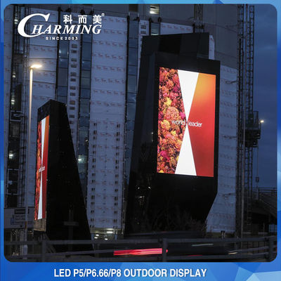 AC 110 / 220V Exterior LED Video Wall Display 2K / 4K Aleación de aluminio
