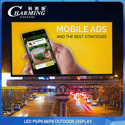 Display de pared de video LED exterior de aleación de aluminio de 8K