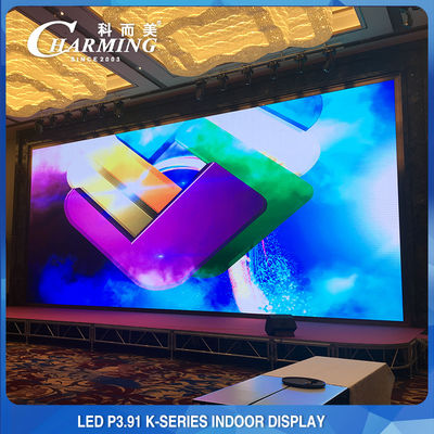 Pared de video LED para interiores de 14-16 bits, pantalla LED de alquiler para interiores P3.91 IP42