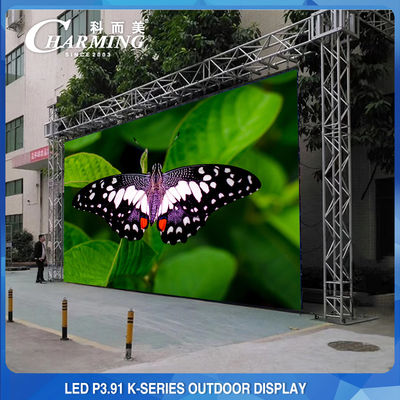 Pared LED de escenario al aire libre P3.91 Alquiler Led Display 4K de alto brillo
