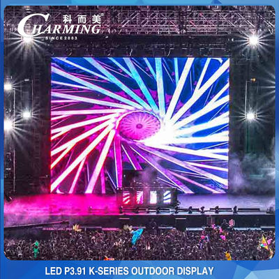 Pared LED de escenario al aire libre P3.91 Alquiler Led Display 4K de alto brillo