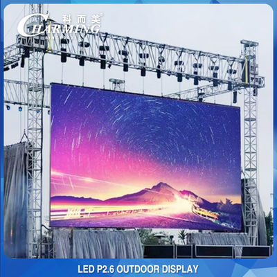 La pared video multifuncional de P2.6 LED exhibe el alquiler al aire libre para el comercio justo de los conciertos