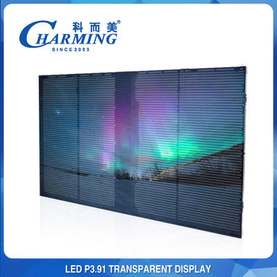 Frente a prueba de polvo IP65/Back IP42 LED de la pared video transparente de P3.91