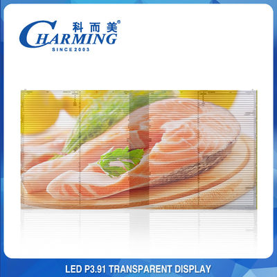 Estándar video transparente de la prenda impermeable SMD1921 LED de la pared P3.91 del claro a todo color LED