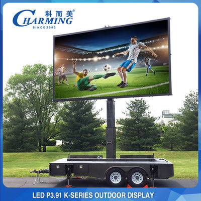 Pantalla LED de alquiler durable, pantalla de visualización video de pared P3.91 para el fondo