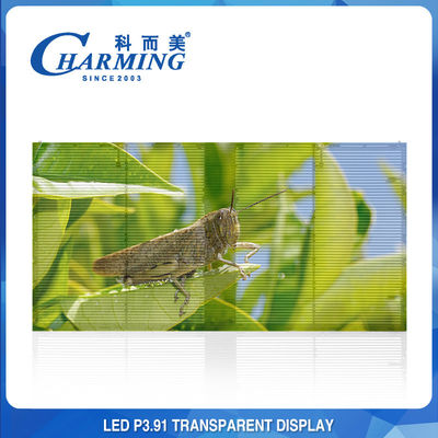 Pantalla LED transparente de 1920 Hz P3.91 Pantalla de pantalla de vídeo LED Pantalla de pared para centros comerciales