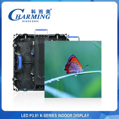 P3.91 Pantalla de pared de vídeo LED interior con velocidad radial ajustable