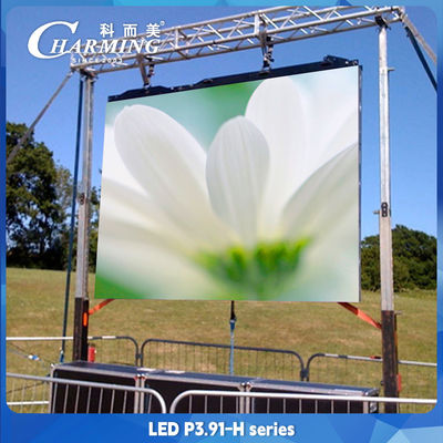 Pantalla LED de alquiler al aire libre de aleación de aluminio P3.91 Pared de vídeo LED a todo color