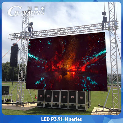 3.91MM LED Panel de alquiler Mantenimiento frontal Curvado y ángulo recto