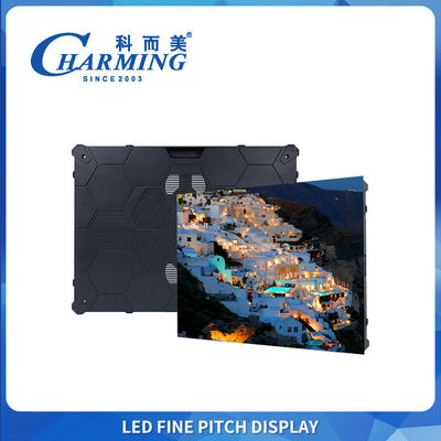 Pantalla LED interior de paso pequeño con gabinete liviano de aleación de aluminio para mantenimiento frontal