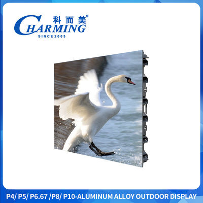P4/P5/P6.67/P8/P10 Caja de circuito de PCB Aleación de aluminio 10%~90%RH Pantalla de visualización exterior de 320*160mm ≥1920Hz