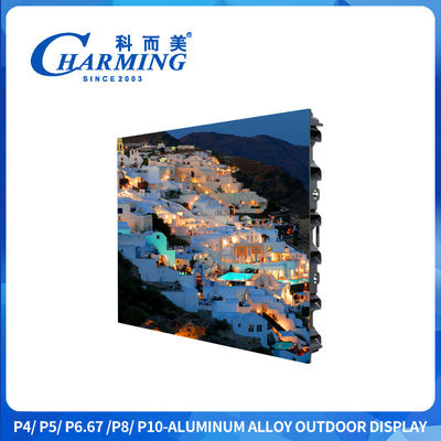 P4/P5/P6.67/P8/P10 Caja de circuito de PCB Aleación de aluminio 10%~90%RH Pantalla de visualización exterior de 320*160mm ≥1920Hz
