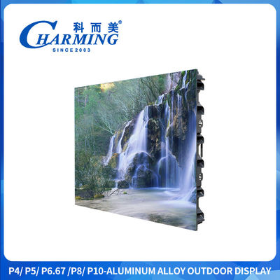 16 bits de alto nivel gris exterior P4 LED pantalla de pantalla ángulo de visión ultra ancho con aleación de zinc Quick Lock
