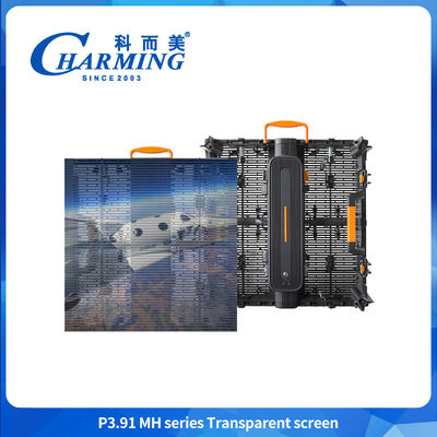 P3.91 -7.8 Pantalla de visualización LED transparente Pantalla adhesiva en vidrio Pantalla de visualización LED de ventana