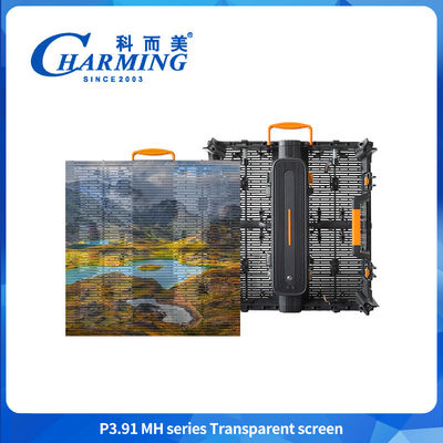 Ultraligero, totalmente impermeable IP65 de alta transparencia 4K LED para exteriores P3.91-7.81