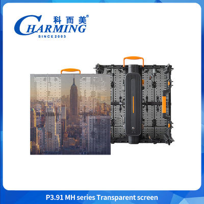 Centro comercial de alta luminosidad 3.91-7.8mm Hd comercial pantalla transparente LED impermeable pared de vídeo para publicidad