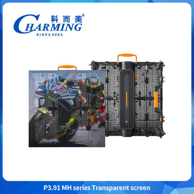 Ultraligero, totalmente impermeable IP65 de alta transparencia 4K LED para exteriores P3.91-7.81