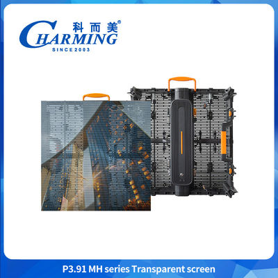 Centro comercial de alta luminosidad 3.91-7.8mm Hd comercial pantalla transparente LED impermeable pared de vídeo para publicidad