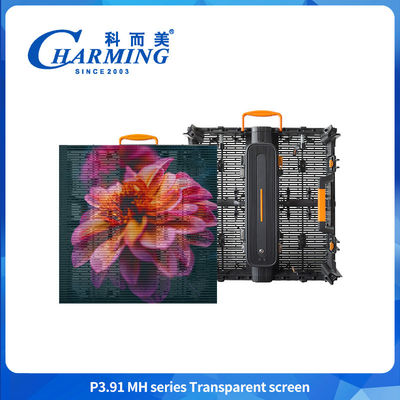 P3.91 Pantalla LED exterior transparente a todo color HD Pantalla LED transparente para publicidad