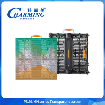 Centro comercial 3.91mm Hd Pantalla transparente LED impermeable Pared de vídeo para publicidad