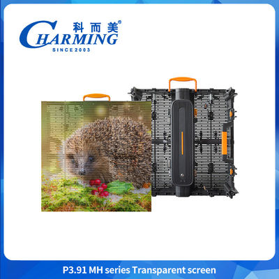 P3.91 Pantalla LED exterior transparente a todo color HD Pantalla LED transparente para publicidad