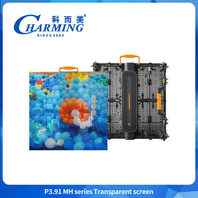 Pantalla LED de cortina exterior ultraligera IP65 de alta transparencia 3.91mm 4K