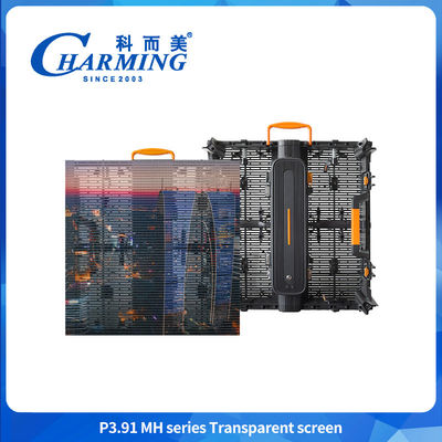 Pared de pantalla transparente P3.91 de alta calidad 3840hz refrescar IP65 resistente al agua