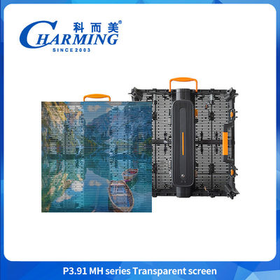 3.91mm Exterior Transparente LED pantalla de pared de vídeo IP65 a prueba de agua