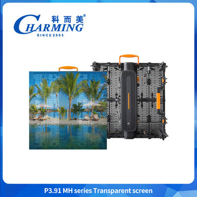 Display de película transparente flexible con LED de pantalla de malla P3.91MH Serie 5000 CD/M2