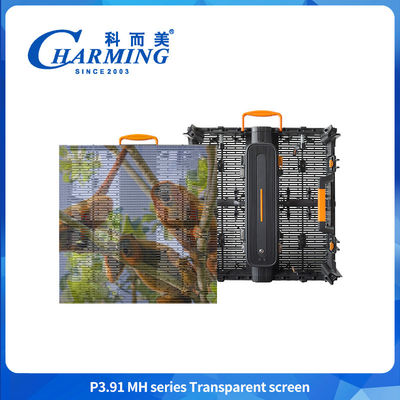 3.91mm Exterior Transparente LED pantalla de pared de vídeo IP65 a prueba de agua
