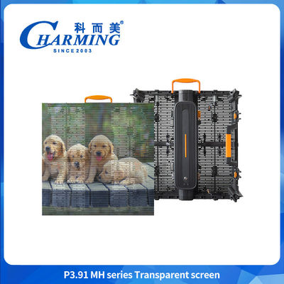 P3.91 500*1000mm Pared de vídeo exterior LED anti colisión 4K Pared de vídeo exterior transparente