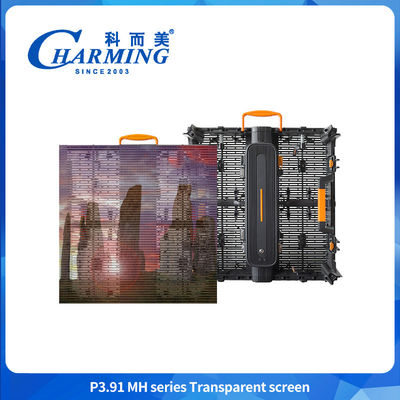 P3.91 Pantalla de LED de color completo de 500*500 mm de aluminio ligero de luz transparente