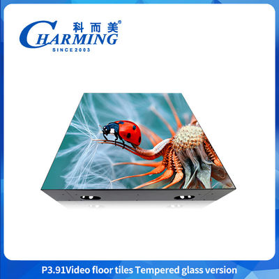 Pantalla de azulejos de piso 18.1KG gabinete 3840HZ escenario de vídeo de la pista de baile soporte Led pared portable de la pista de baile LED pantalla