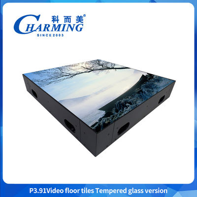 Profesional de China Indoor SMD1921 Impermeable 3D espejo de vidrio LED Display Piso de baile señalización digital LED Video azulejos de piso para eventos
