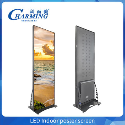 Estante móvil de Wifi inteligente Hd P1.86 P2 Publicidad digital LED Poster pantallas de pantalla