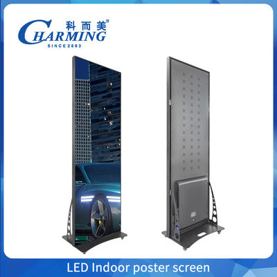 Estante móvil de Wifi inteligente Hd P1.86 P2 Publicidad digital LED Poster pantallas de pantalla