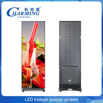Pantalla interior de carteles LED de pantalla de pared de video con control de teléfono móvil y alta tasa de actualización para una configuración fácil y portátil