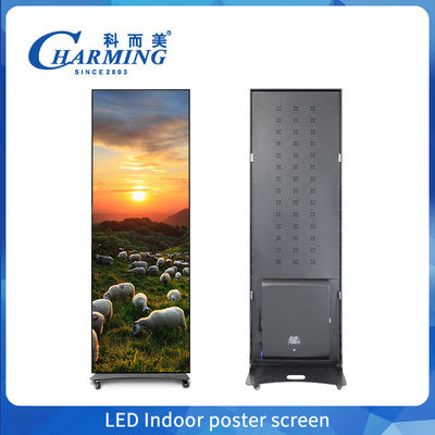 Color completo P2.5 P1.86 P2 Indoor Led Poster Display pantalla Wifi USB piso de pie LED publicidad Digital Poster Display